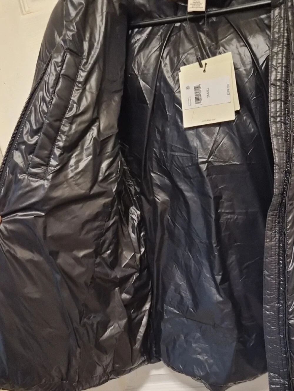 Calvin Klein Jeans Kids Black Shiny Puffer Jacket